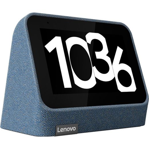 Lenovo Smart Clock 2 with Google Assistant - 4" Screen - Blue