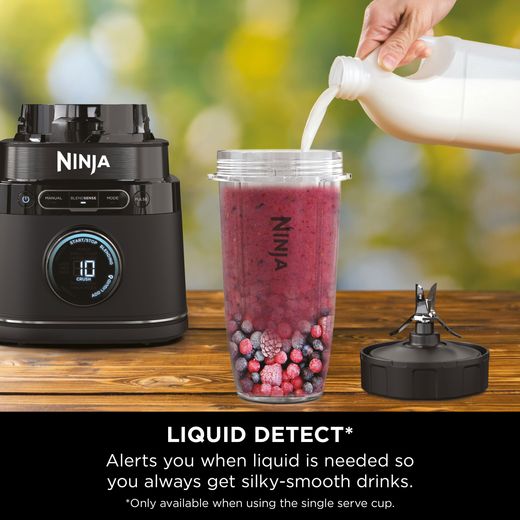 Ninja Detect Power Blender Pro TB301UK 2.1 Litre Blender - Black - Annotation - Liquid detect shot