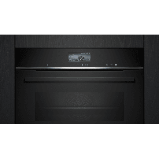 Siemens IQ-700 Compact Electric Single Oven - Black - Control panel in kitchen