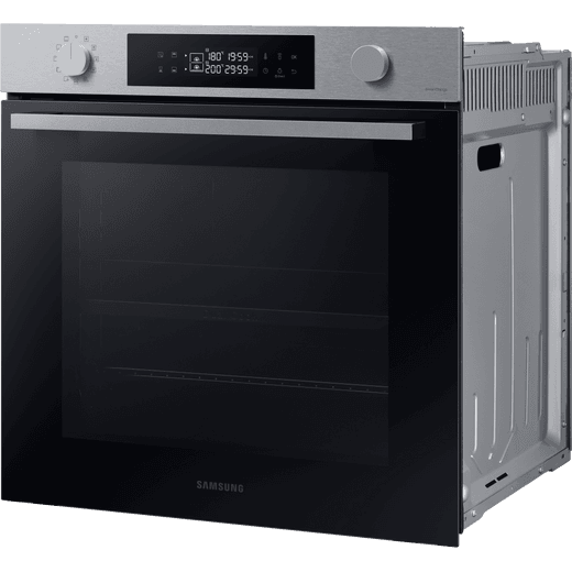 Samsung Series 4 Dual Cook Electric Single Oven - Stainless Steel - Left perspective