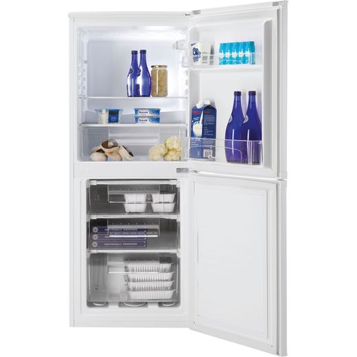 Candy 50/50 Fridge Freezer - White - Front with door open shot