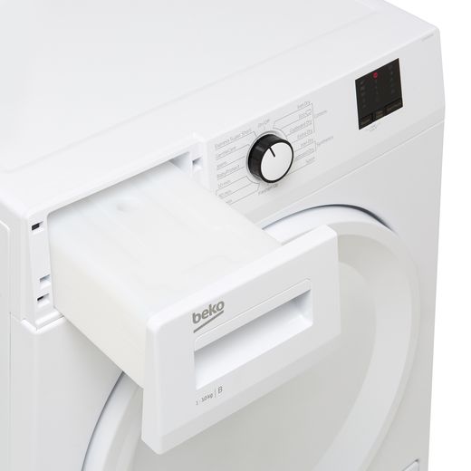 Beko 10Kg Condenser Tumble Dryer - White - Detergent drawer open