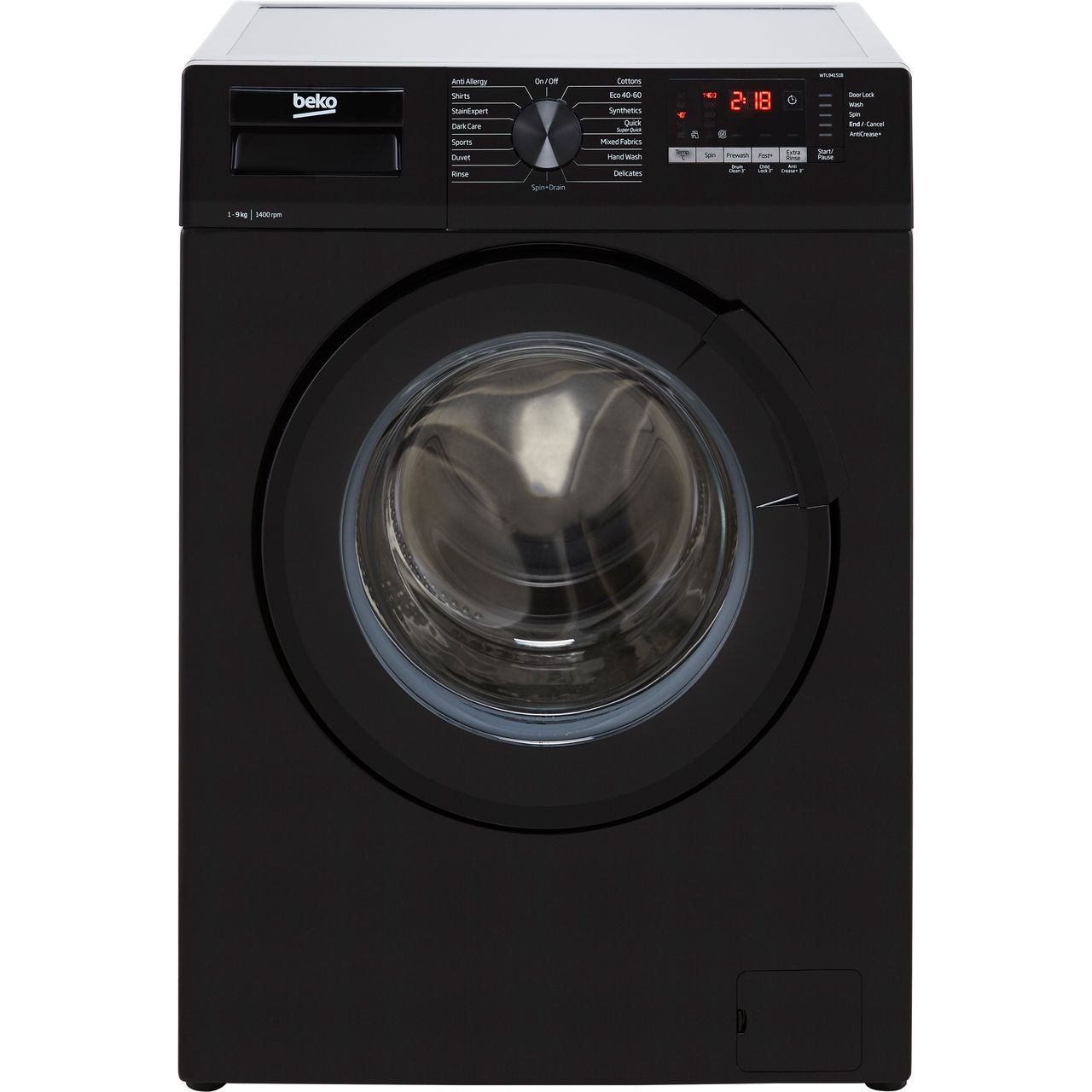 WTL94151B | Beko Washing Machine | Black | ao.com