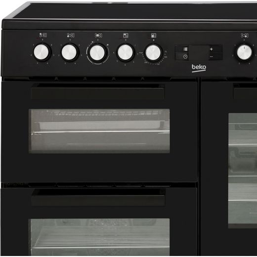 Beko KDVC100K 100cm Electric Range Cooker with Ceramic Hob - Black