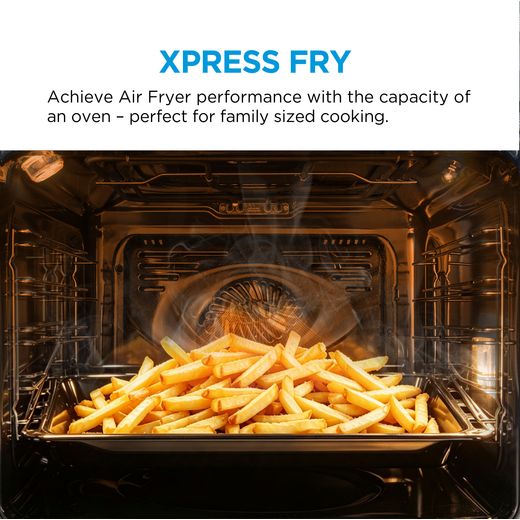 Midea Xpress Fry MBO7NP30E4-BK Wifi Connected Built In Electric Single Oven - Black - Annotation - Xpress fry