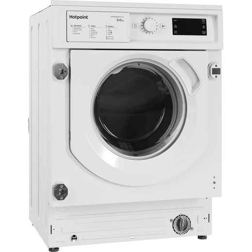 Hotpoint Integrated 9Kg / 6Kg Washer Dryer - White - Right perspective shot
