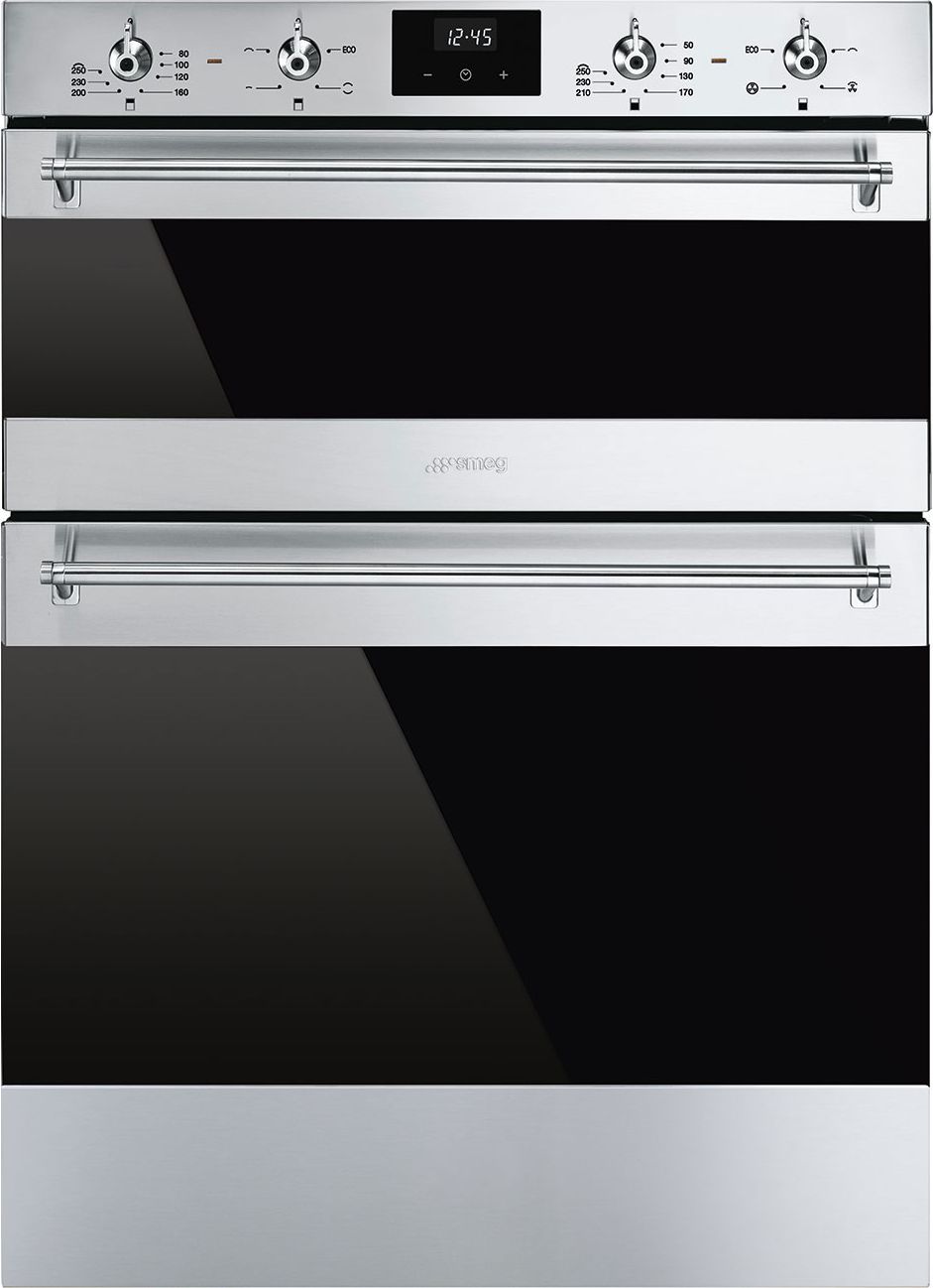 Image of Smeg Classic DOSF6300X Built In Electric Double Oven - Stainless Steel - A/B Rated, Stainless Steel