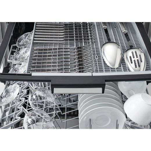 Fisher & Paykel Series 9 Fully Integrated Standard Dishwasher - Black with Fixed Door Hinge Kit - Rack closeup