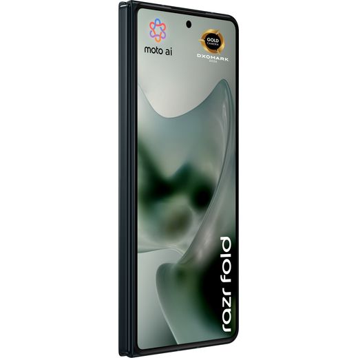 Motorola Razr 70 Fold 512GB in Blackend Blue - right perspective shot
