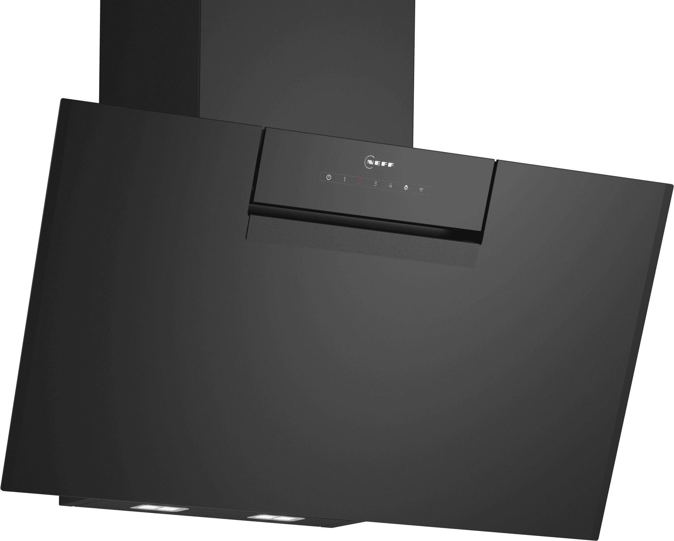 Image of NEFF N50 D85IFN1S0B Chimney Cooker Hood - Black, Black