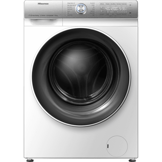 Hisense WFQR1014EVAJM 10Kg Washing Machine with 1400 rpm - White - B Rated
