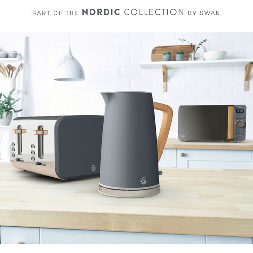 Swan Nordic SF17021GRYN 3.5 Litre Slow Cooker - Slate Grey - Annotation - Collection shot