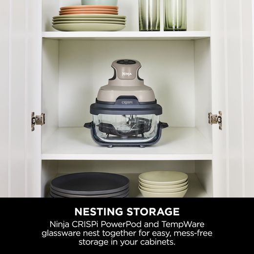 Ninja FN101UKST Air Fryer - Stone - Annotation - Nesting storage 