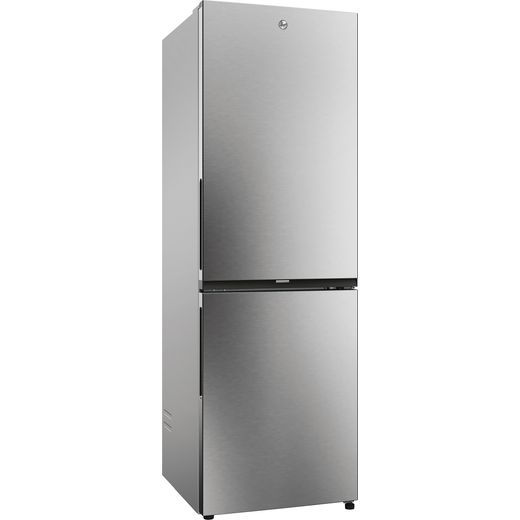 Hoover H-COMBI 300 60/40 Total No Frost Fridge Freezer - Stainless Steel Effect - Right perspective shot