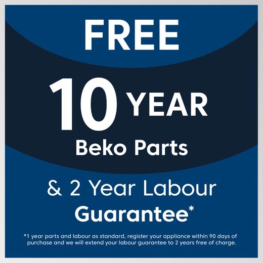 Beko AeroPerfect™ RecycledNet® Built In Electric Single Oven - Black - Annotation - Warranty