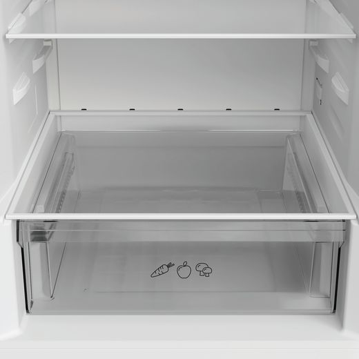Indesit 60/40 Total No Frost Fridge Freezer - Silver - Close up inside shot 