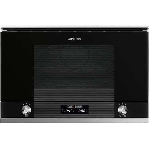 Smeg Linea MP122N1 Built In Microwave - Black