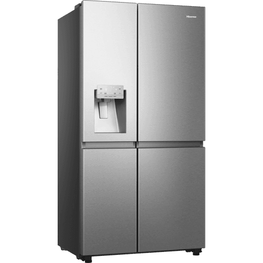 Hisense American Fridge Freezer - Stainless Steel - Right perspective