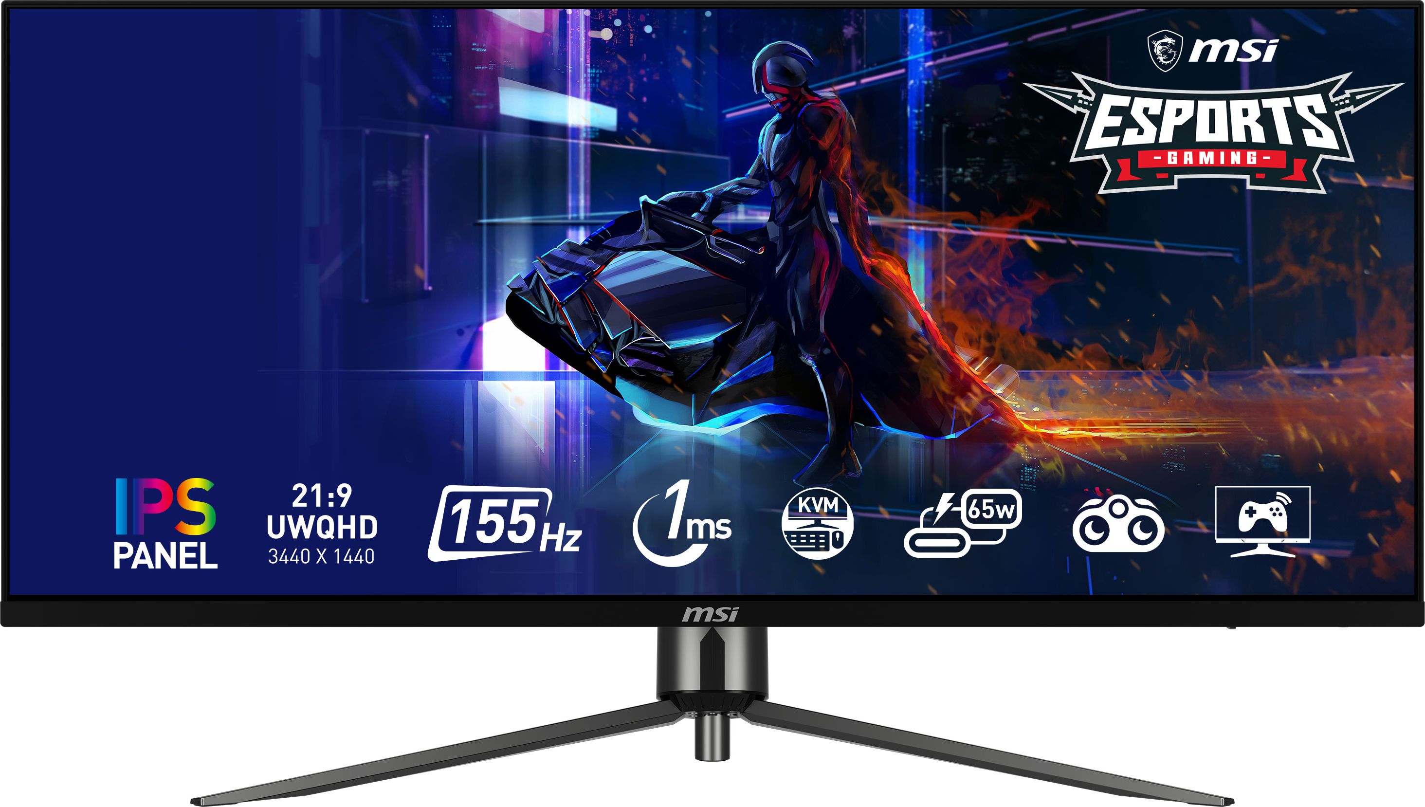 Msi MAG401QR 40" UltraWide Quad HD 144Hz Gaming Monitor - Black