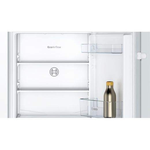 Bosch Series 2 Integrated Fridge Freezer with Sliding Door Fixing Kit - White - Inside shot