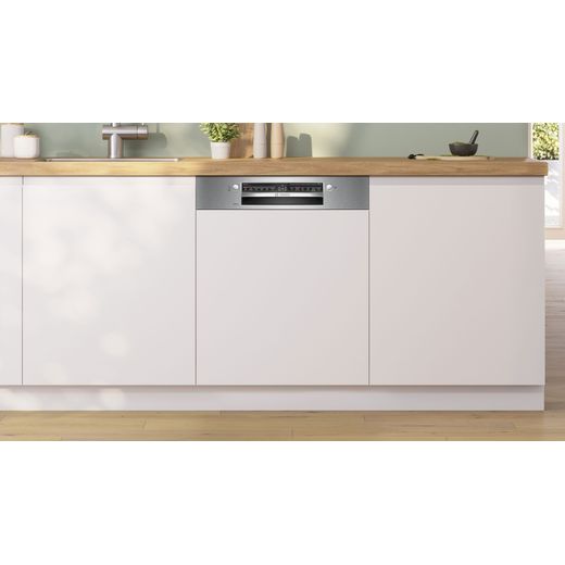 Bosch Series 6 Integrated Standard Dishwasher - Silver - Dishwasher in kitchen shot