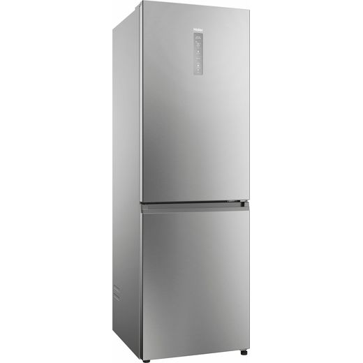 Haier 60/40 Frost Free Fridge Freezer - Platinum - Rigth perspective shot