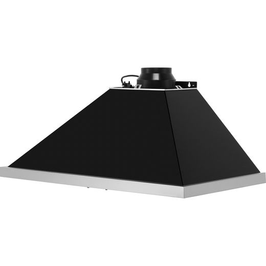 Smeg Portofino KPF9BL 90 cm Chimney Cooker Hood - Black