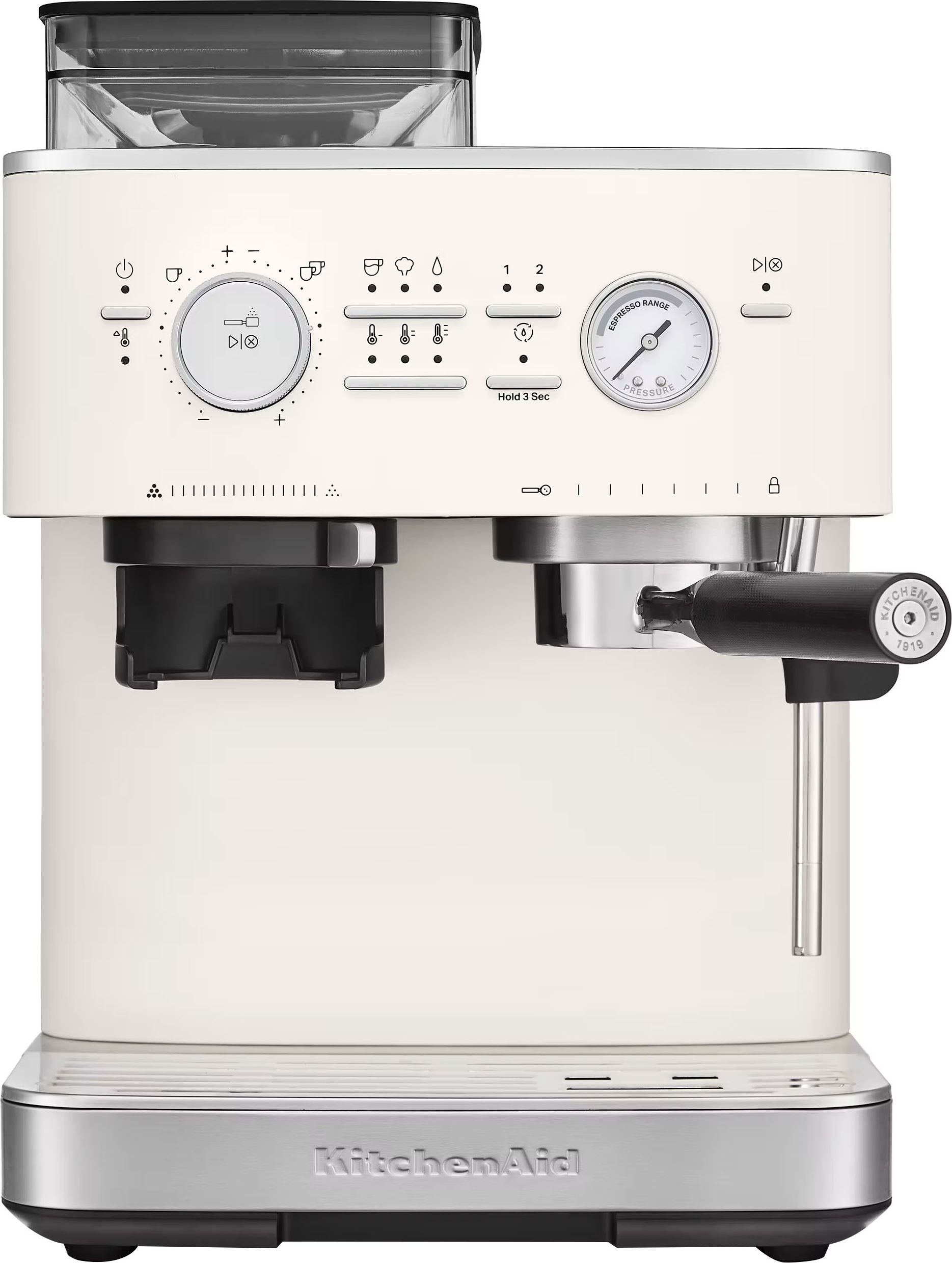 KitchenAid Espresso Machine - Porcelain White - 58mm Portafilter - 15 Bar