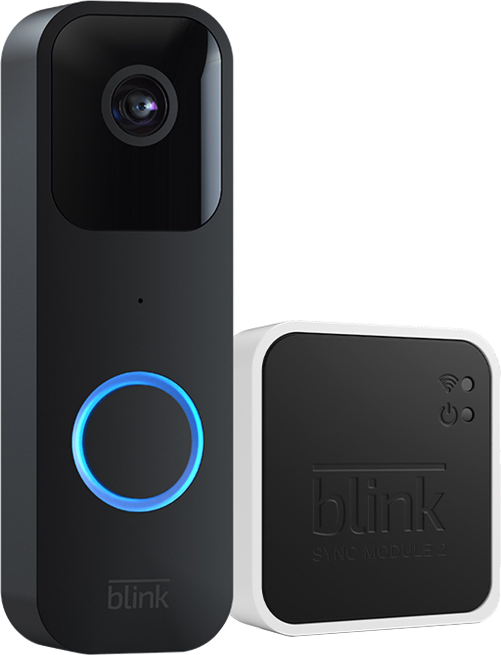 Blink Video Doorbell Kit Smart Doorbell Full HD 1080p - Black, Black