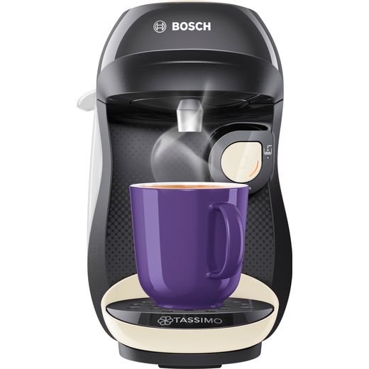 Tassimo by Bosch Happy TAS1007GB Pod Coffee Machine - Black / Cream