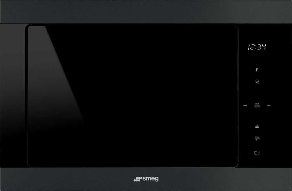 Smeg - FMI325N - Built In Microwave With Grill - 25 Litre - Black