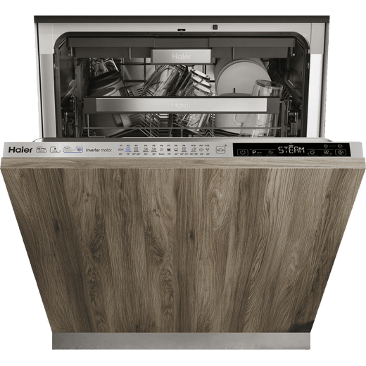 Haier XIB6B2S3FS Wifi Connected Fully Integrated Standard Dishwasher - Silver Control Panel - B Rated
