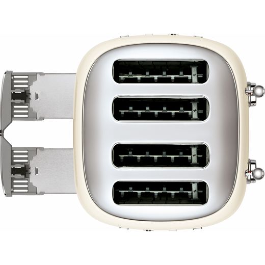 Smeg 50's Retro TSF03CRUK 4 Slice Toaster - Cream