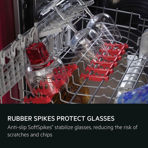 AEG 5000 Series Integrated Standard Dishwasher - White - annotation - rubber spikes shot
