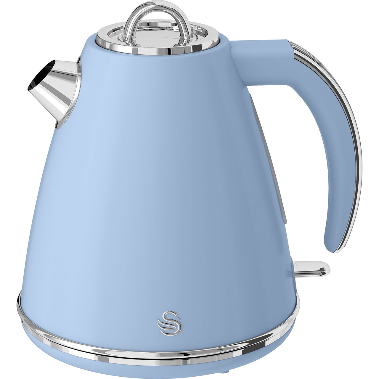 blue and silver kettle