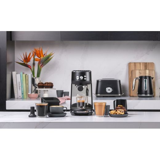 POWERCITY - SES450BTR4GUK1 SAGE NEW BAMBINO - BLACK COFFEE MAKER - GRINDER