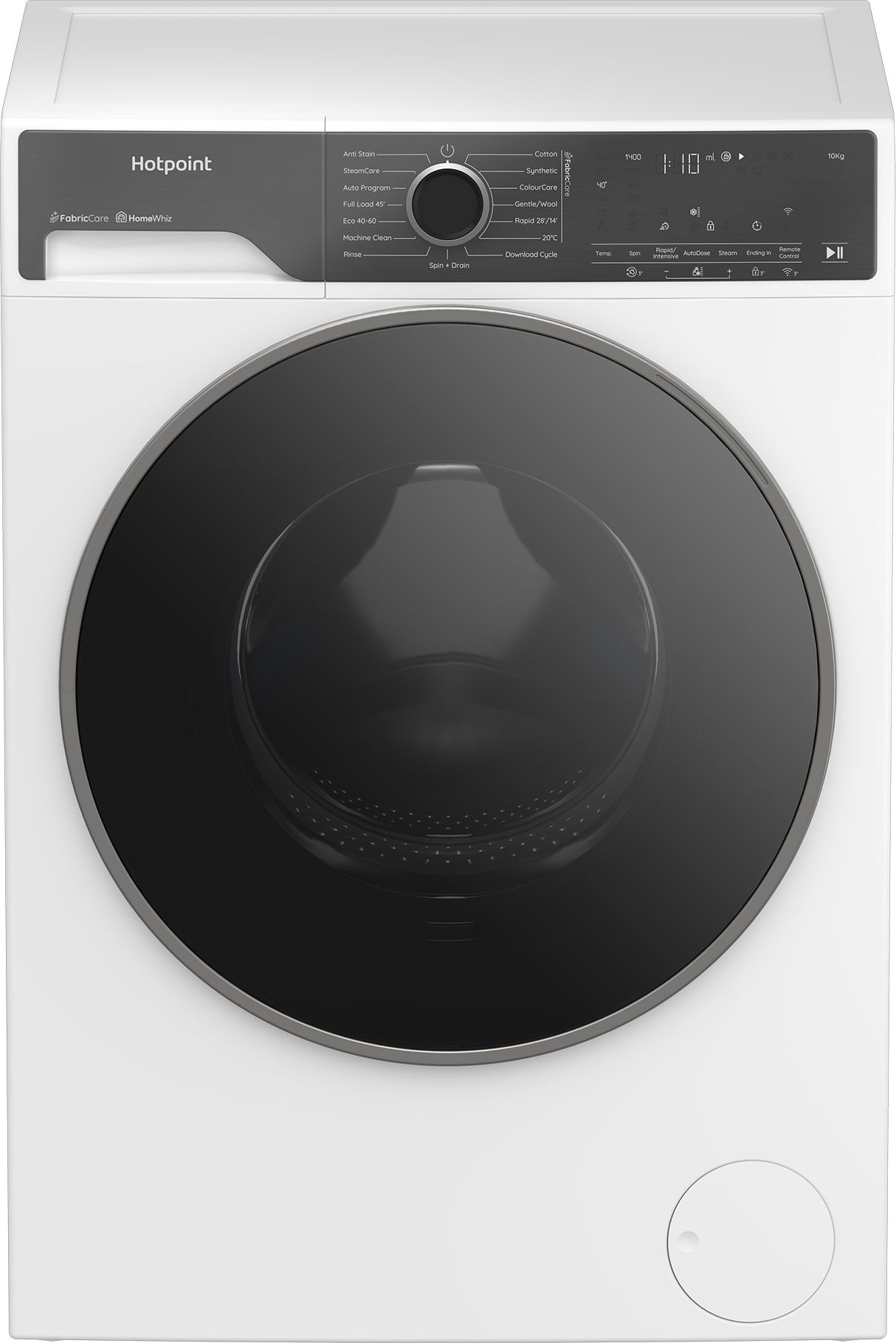 Image of Hotpoint Fabic Care Pro HP 105A CARE UK 10kg Washing Machine with 1400 rpm - White - A Rated, White