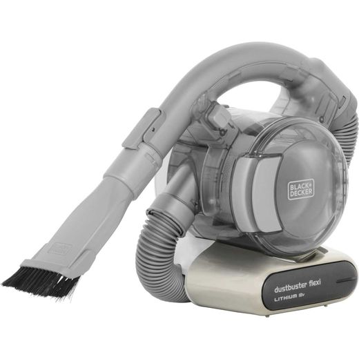 Black + Decker 18v Flexi Dustbuster® with Floor Extension PD1820LF-GB Handheld Vacuum Cleaner with up to 15 Minutes Run Time