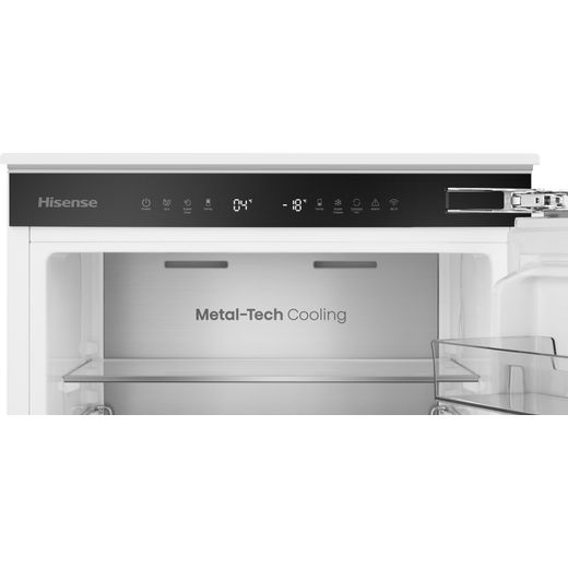 Hisense InvisibleFresh RB5B280SSWC Wifi Connected 193cm 60/40 Integrated Fridge Freezer with Fixed Door Fixing Kit - White - Control panel