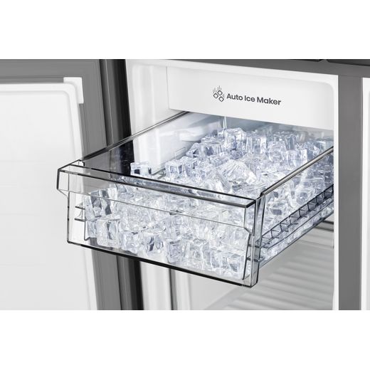 Hisense PureFlat American Fridge Freezer - Stainless Steel - Ice maker tray