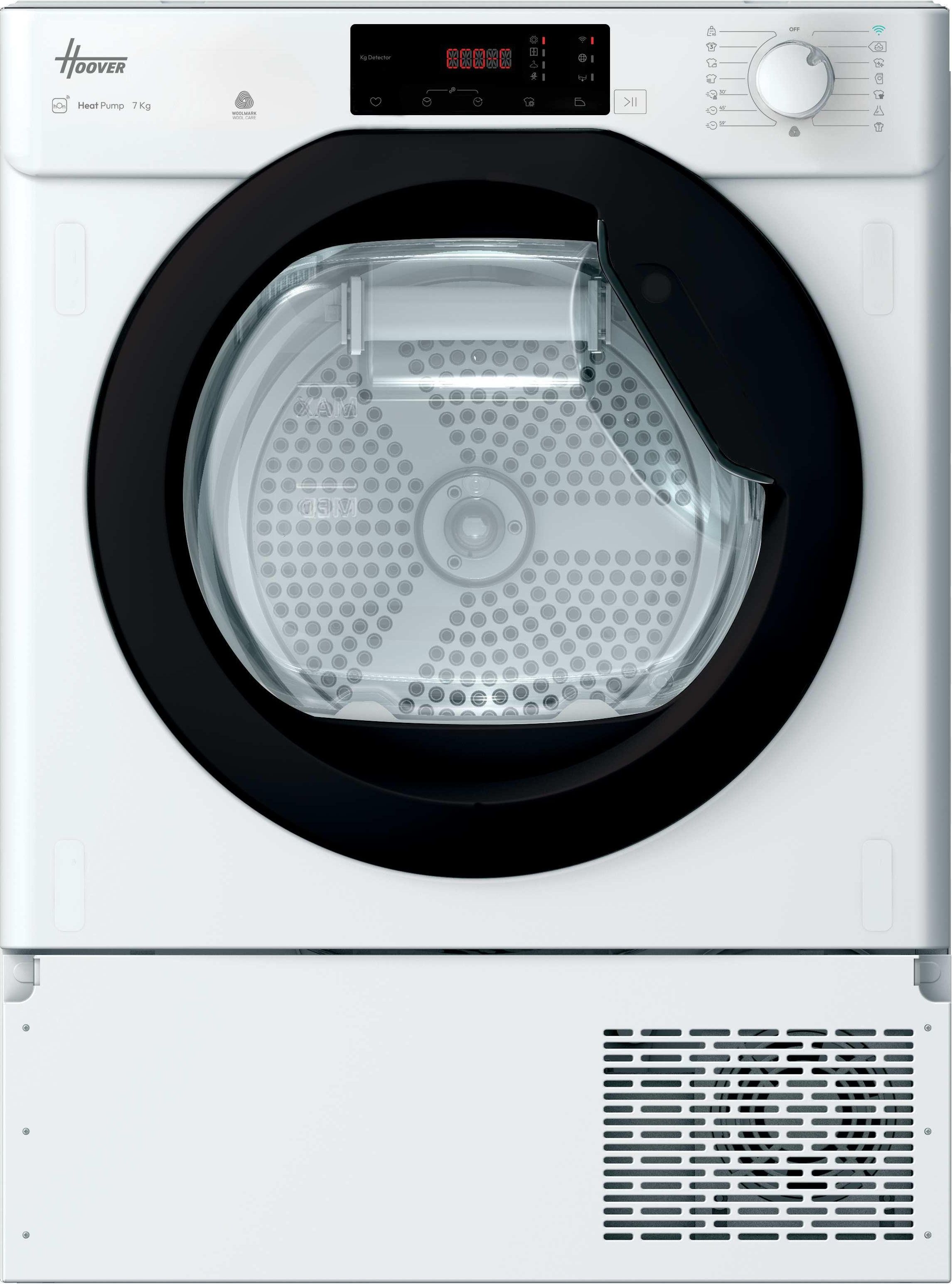 Hoover BATD H7A1TBE-80 - Heat Pump Tumble Dryer - 7 kg - White - WiFi Connected