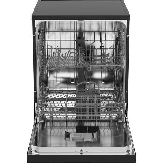 Hisense Standard Dishwasher - Black - Front door open shot