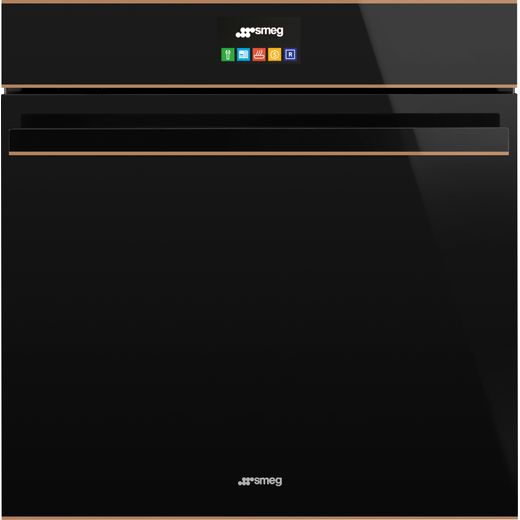 Smeg Dolce Stil Novo SFP6604STNR Built In Electric Single Oven with added Steam Function - Black / Copper - A+ Rated