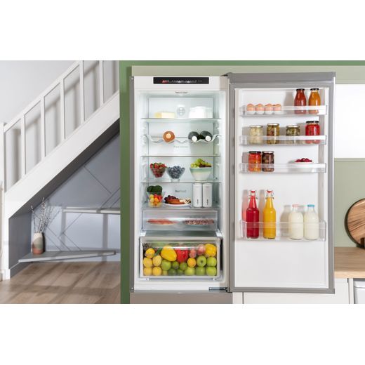 Bosch Series 4 70/30 Frost Free Fridge Freezer - Silver - Fridge door open shot