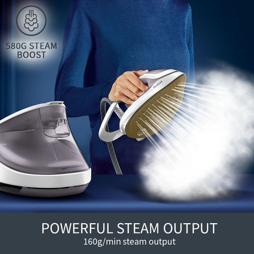 Tefal Pro Express Ultimate II Steam Generator Iron - Grey - Annotation - powerful steam output
