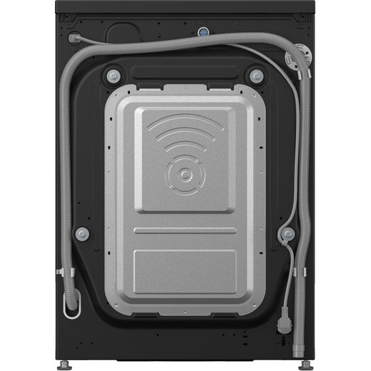 LG VX70 Series AI Direct Drive™ F4X7009TBB 9kg Washing Machine with 1400 rpm - Matte Black - Back shot