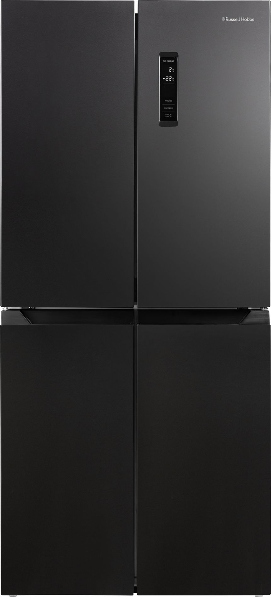 Russell Hobbs American Fridge Freezer - Total No Frost - Fast Freeze - Black