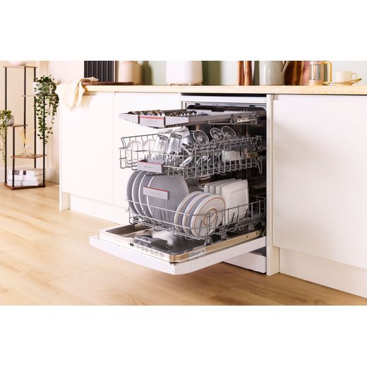 Bosch Series 4 Standard Dishwasher - White - Dishwashers with door open shot