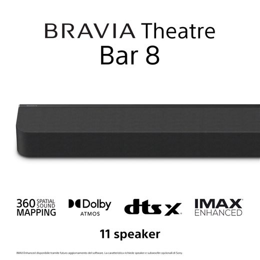 Sony Bravia Theatre Bar 8 HTA8000.CEK Bluetooth 11.0 Soundbar - Black - Annotation - Features