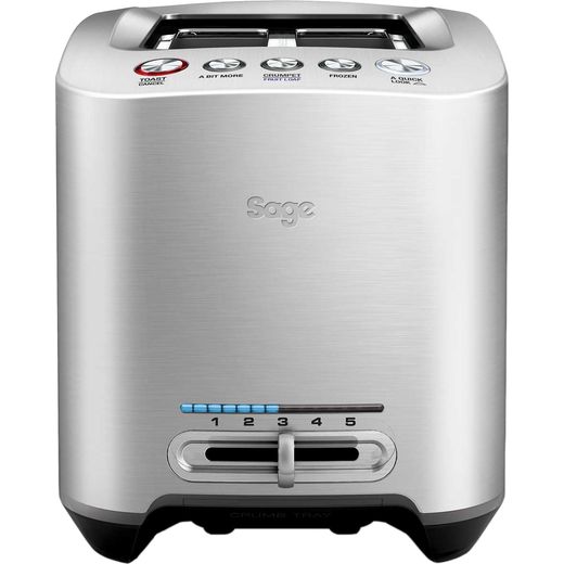 Sage The Smart Toast 2 Slice BTA825UK 2 Slice Toaster - Stainless Steel